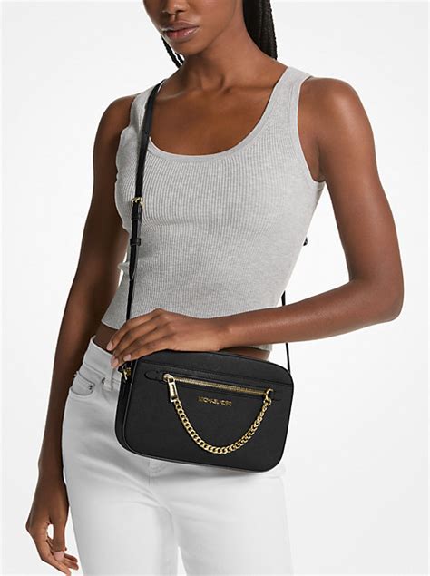 michael michael kors jet set medium saffiano leather crossbody bag|Michael Kors lg ew crossbody.